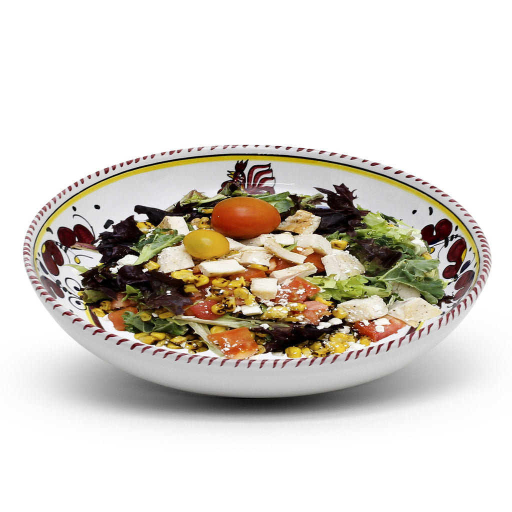 ORVIETO RED ROOSTER: 3 Pieces Place Setting - Artistica.com