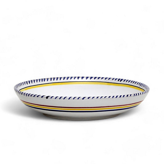 ORVIETO BLUE SIMPLE: Risotto/Pasta/Cioppino round shallow coupe bowl