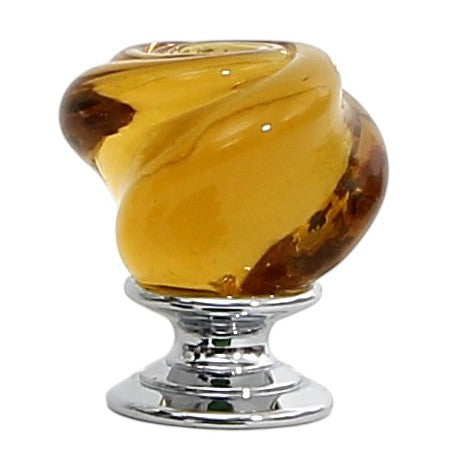 JEWERLY BOX: Authentic Deruta Keepsake Round Box with Murano Knob - RICCO DERUTA design