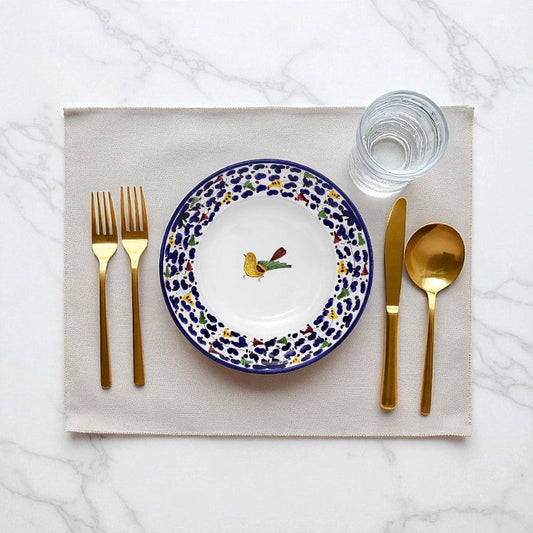 ARABESCO BLUE DERUTA: Pasta Soup Rimmed Plate