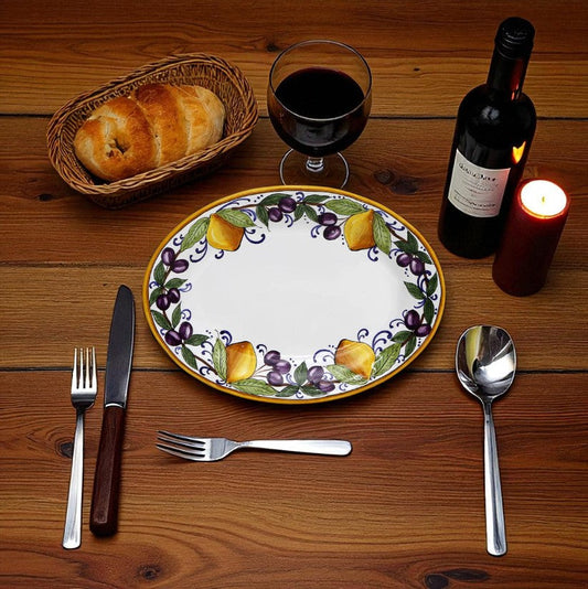 LIMONI POSITANO: Oval Plate