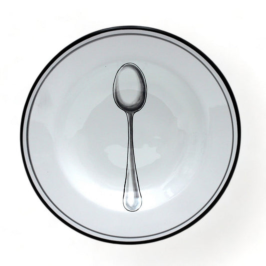 POSATA NERO: Pasta/Soup Rimmed Bowl Plate