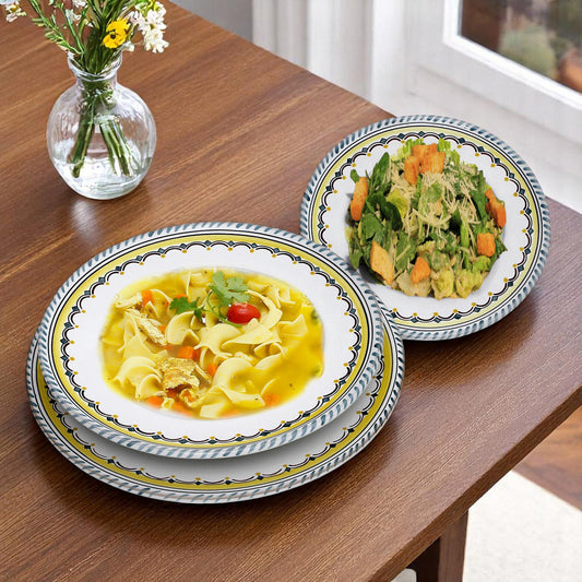 ORVIETO GREEN ROOSTER SIMPLE: Dinner Plate