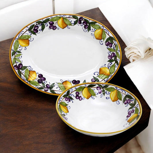 LIMONI POSITANO: Two Pieces Serving Set Bundle