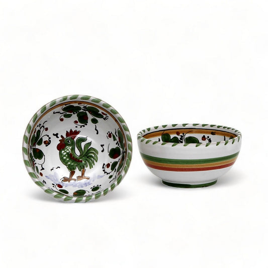 ORVIETO VERDE ROOSTER: Small Condiment Bowl (1 Cup)