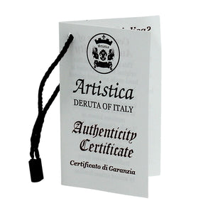 DERUTA CANDLES: Deluxe Precious Flared Candle RAFFAELLESCO DELUXE Design - DERUTA OF ITALY