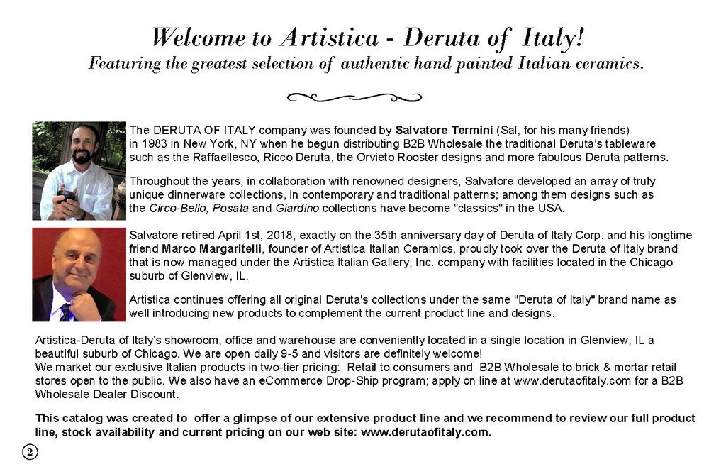 Deruta of Italy CATALOG DERUTA OF ITALY