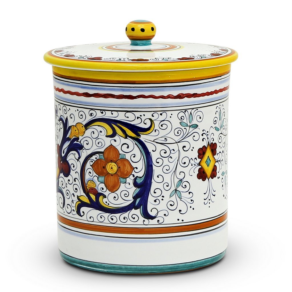 Ricco Deruta Ceramic Cookie Canister