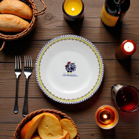 ORVIETO BLUE ROOSTER SIMPLE: Dinner Plate
