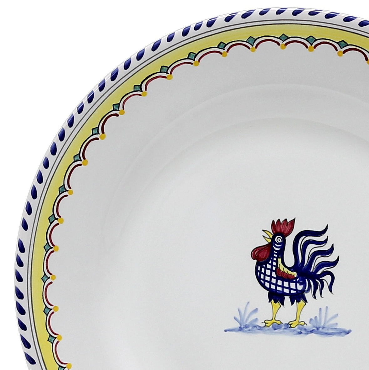 ORVIETO BLUE ROOSTER: 3 Pieces Place Setting - Artistica.com