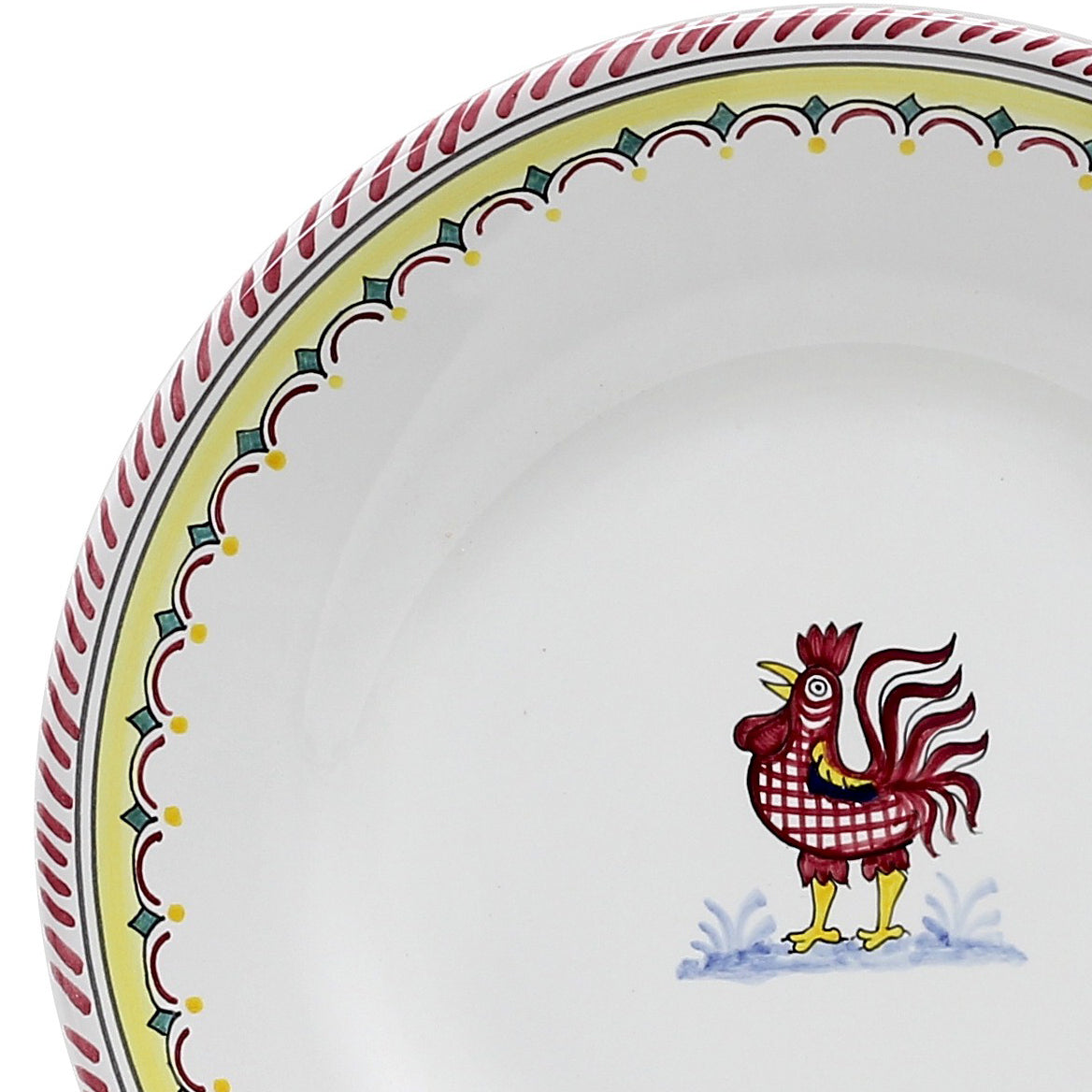 ORVIETO RED ROOSTER: 3 Pieces Place Setting - Artistica.com