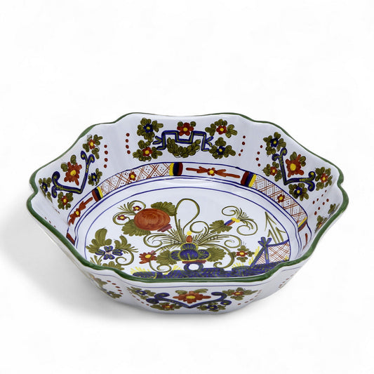 FAENZA-CARNATION: Large Serving salad pasta bowl