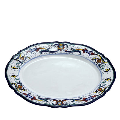 VECCHIA DERUTA: Large Oval Platter - Artistica.com