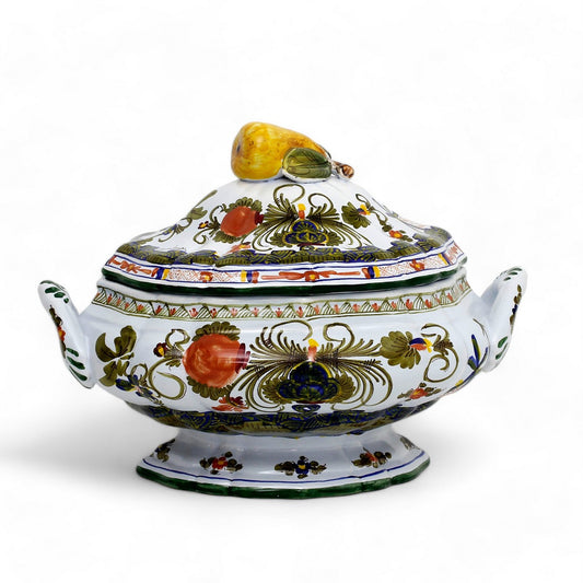 FAENZA-CARNATION: Oval Soup tureen