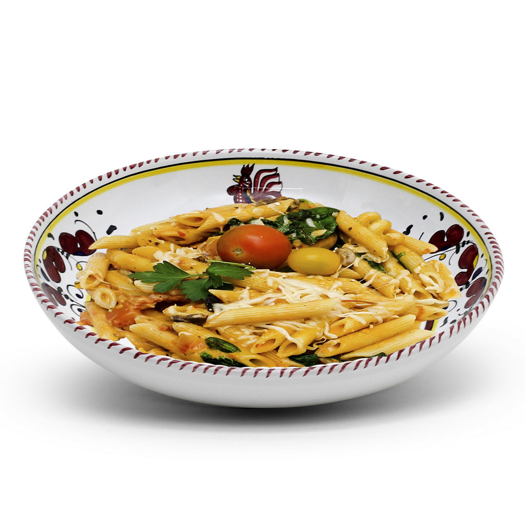 ORVIETO RED ROOSTER: 3 Pieces Place Setting - Artistica.com