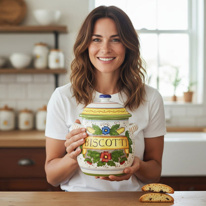RUSTICA: Traditional Tuscan Biscotti Jar