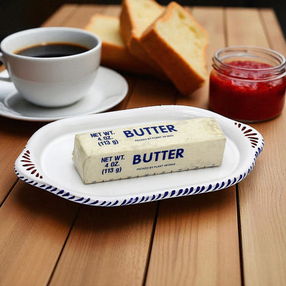 ORVIETO BLUE ROOSTER: Oval/Oblong Small Tray