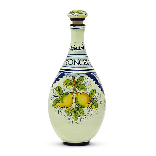 LIMONCELLO: Limoncello Bottle with Stopper Blue design - Artistica.com