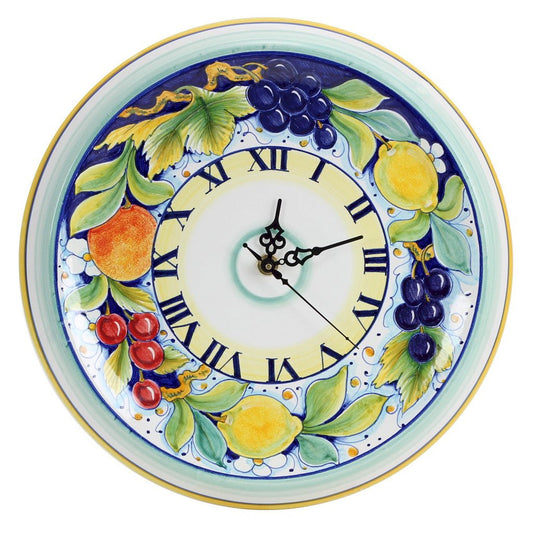 DERUTA FRUTTA: Round Wall Clock Dec Frutta - Artistica.com