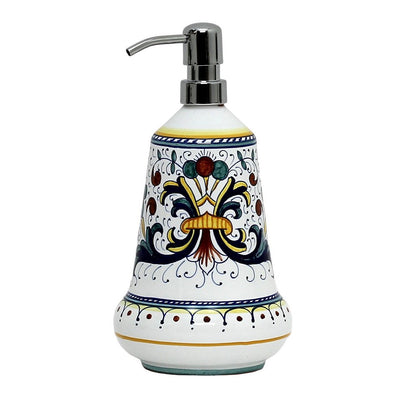 RICCO DERUTA CLASSICO: Liquid Soap/Lotion Dispenser with Chrome Pump (Large 26 OZ)