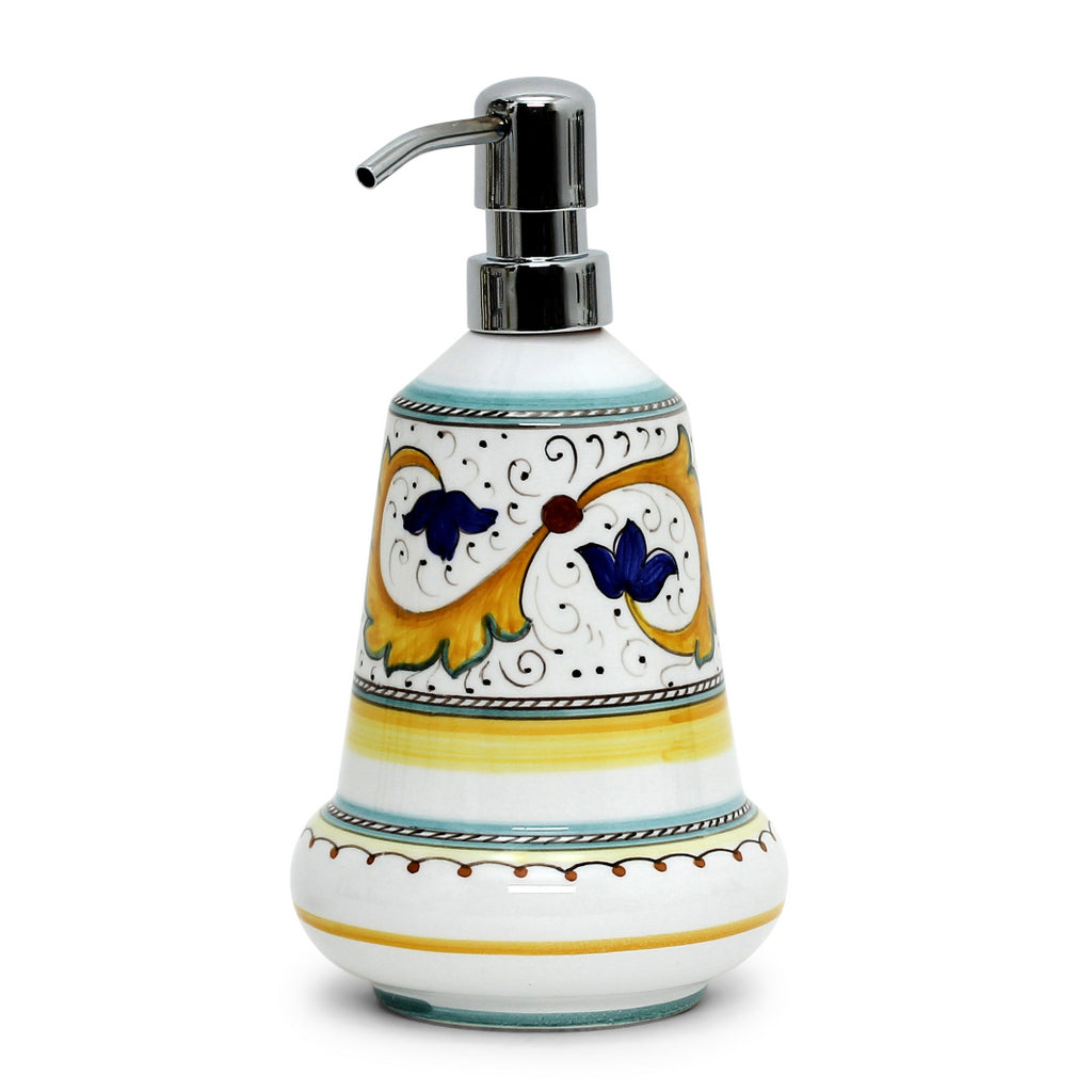 PERUGINO: Liquid Soap/Lotion Dispenser with Chrome Pump (Medium 20 OZ) - Artistica.com