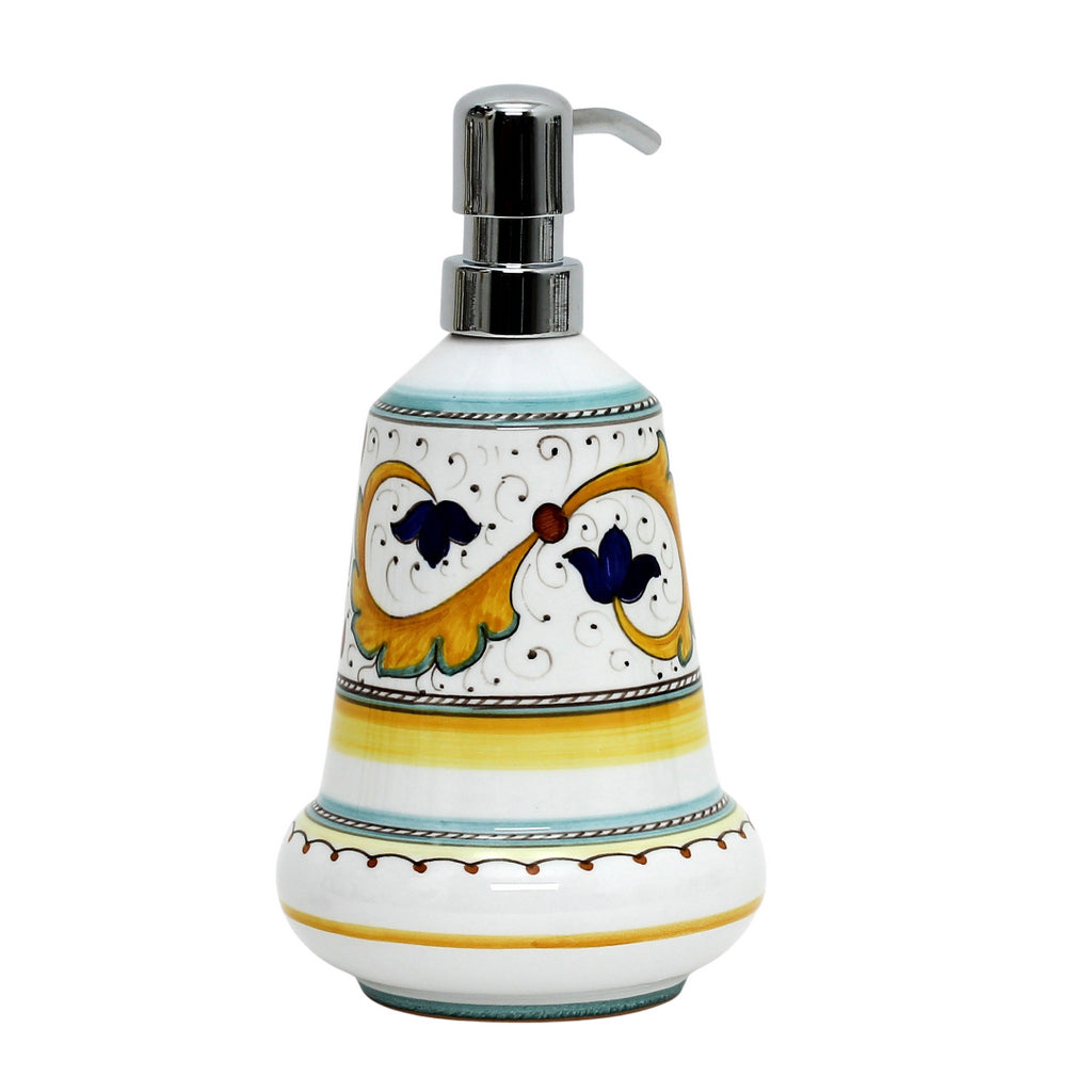 PERUGINO: Liquid Soap/Lotion Dispenser with Chrome Pump (Medium 20 OZ) - Artistica.com