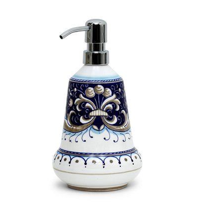 RICCO DERUTA BLUE: Liquid Soap/Lotion Dispenser with Chrome Pump (Medium 20 OZ) [R]
