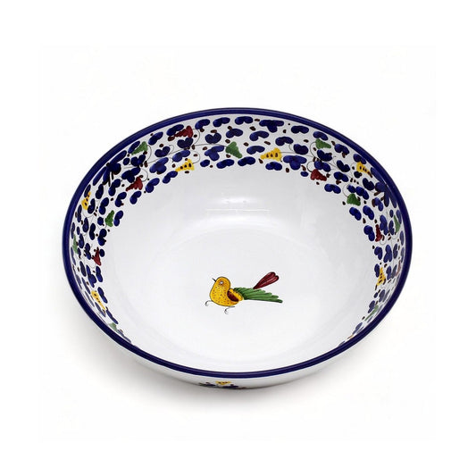 ARABESCO BLUE DERUTA: Coupe Salad/Pasta Bowl