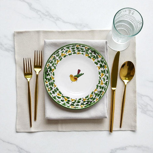 ARABESCO VERDE DERUTA: Pasta Soup Rimmed Plate