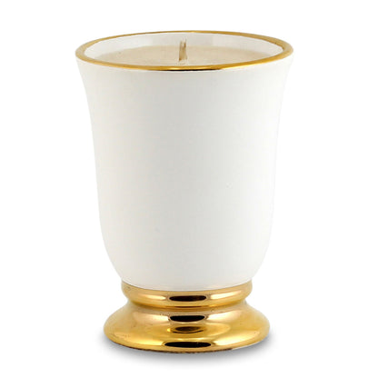 DERUTA ORO: Deluxe Precious Bell Cup Candle with Pure Gold Rim