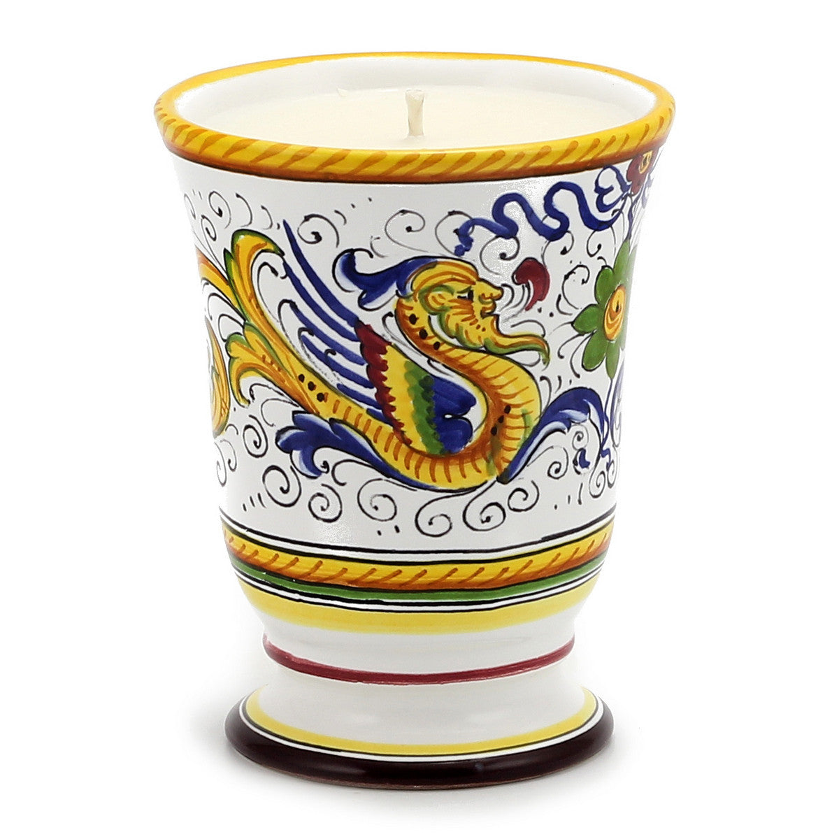DERUTA CANDLES: Bell Cup Candle ~ Deruta Raffaellesco  Design
