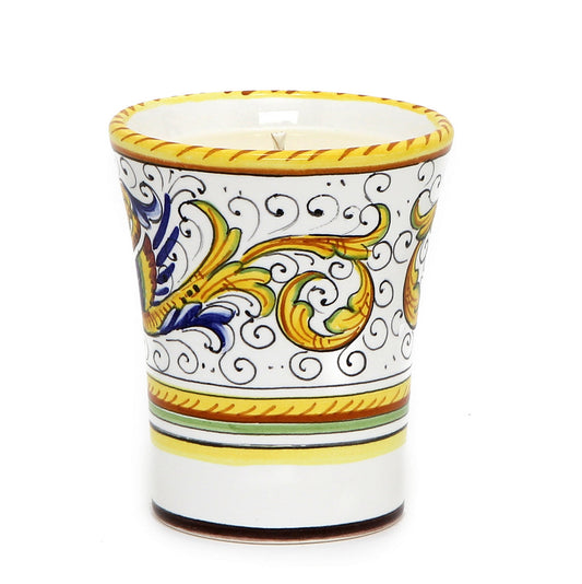 DERUTA CANDLES: Deluxe Precious Flared Candle RAFFAELLESCO DELUXE Design - Artistica.com