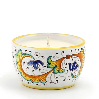DERUTA CANDLES: Jar Candle with lid ~ Perugino Design