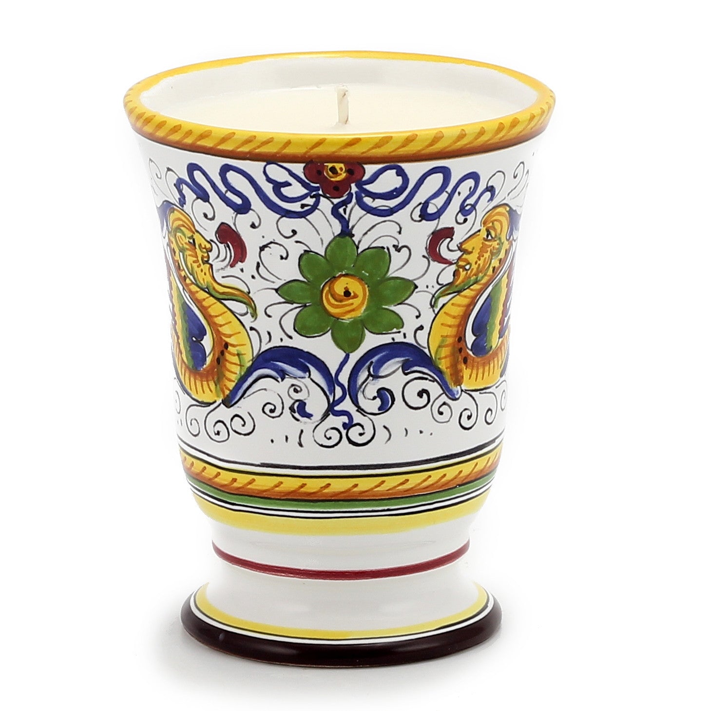 DERUTA CANDLES: Bell Cup Candle ~ Deruta Raffaellesco  Design