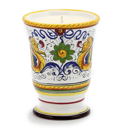 DERUTA CANDLES: Bell Cup Candle ~ Deruta Raffaellesco  Design