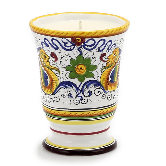 DERUTA CANDLES: Bell Cup Candle ~ Deruta Raffaellesco  Design