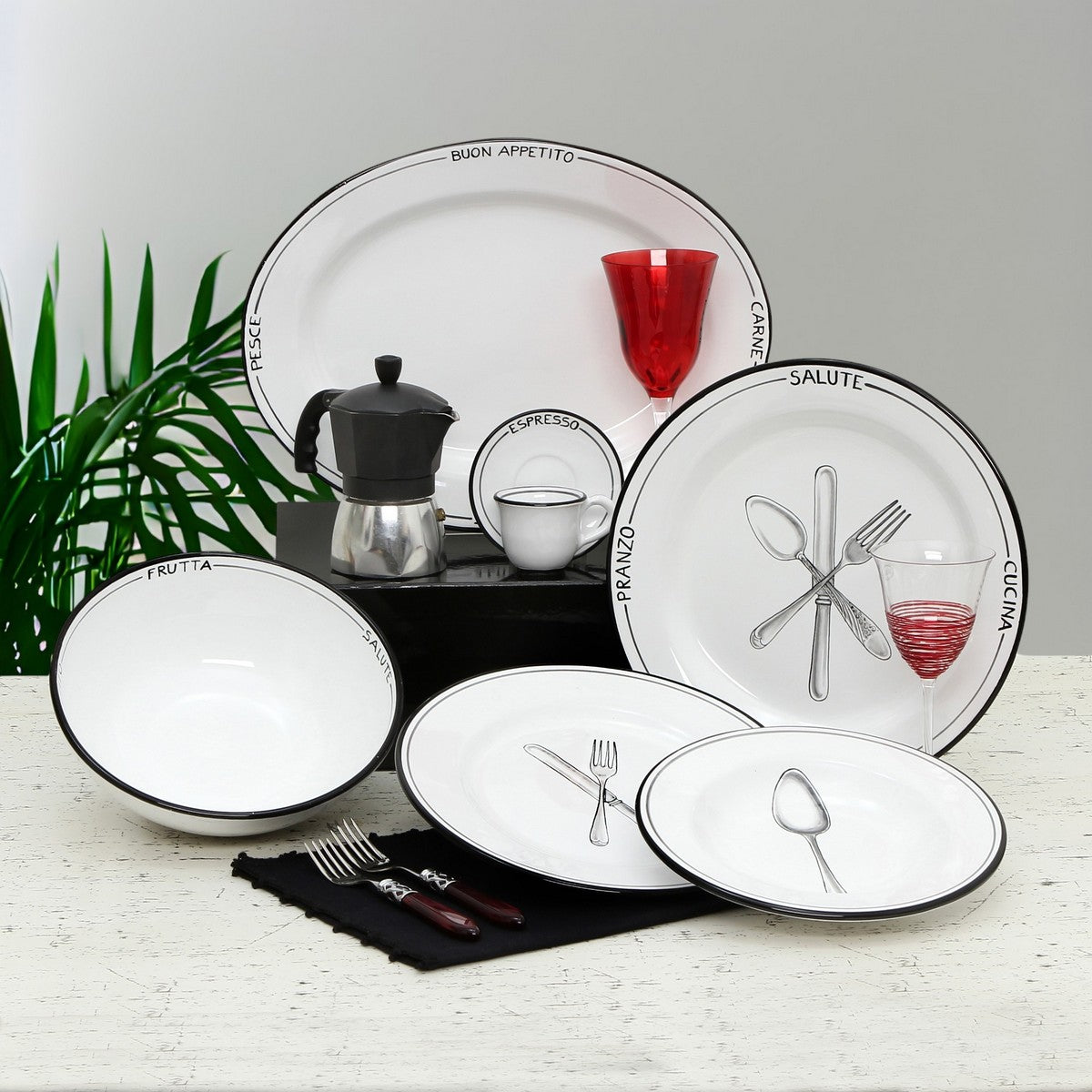 POSATA NERO: Oval Serving Platter