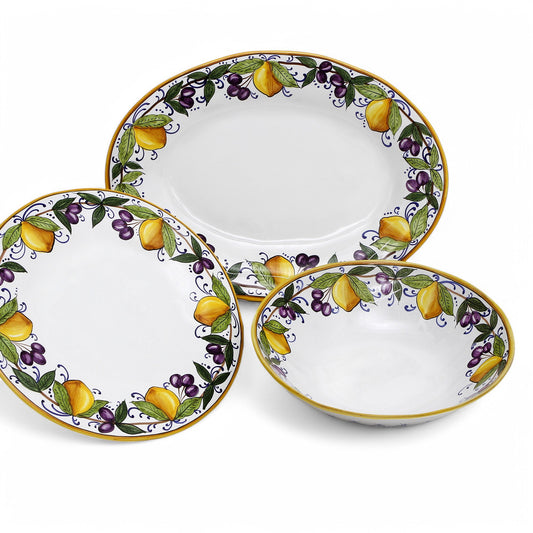 LIMONI POSITANO: Three Pieces Serving Set Bundle