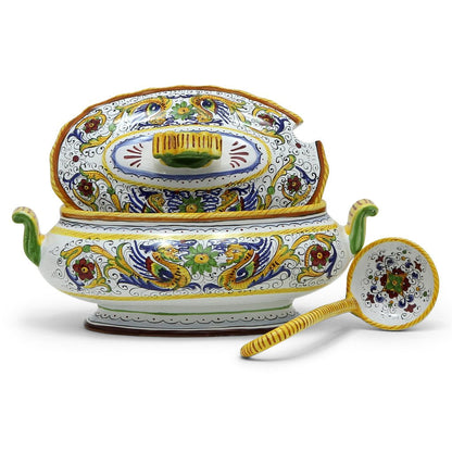 RAFFAELLESCO DELUXE: Oval Soup Tureen with Ladle
