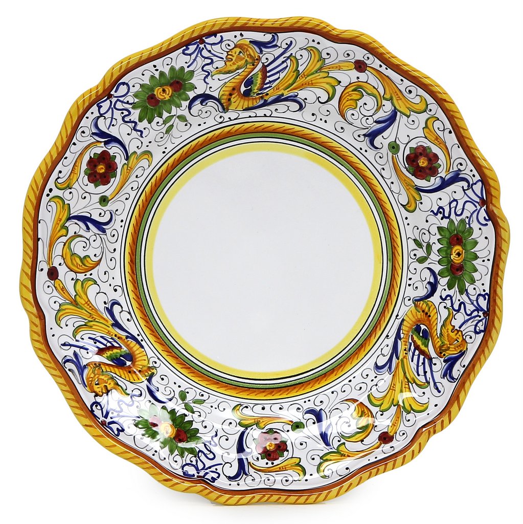 RAFFAELLESCO DELUXE: Dinner Plate - White Center
