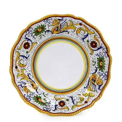 RAFFAELLESCO: Rim Pasta Soup Bowl - White Center - Artistica.com