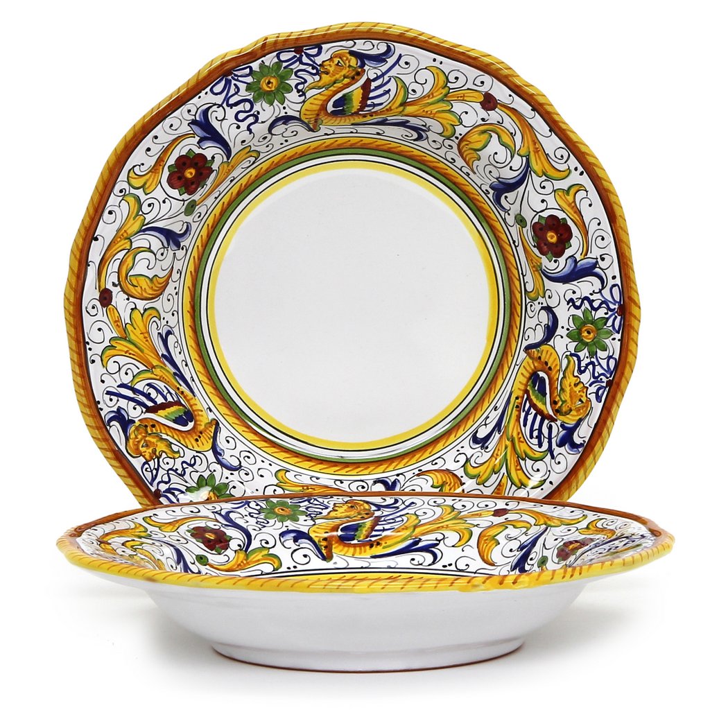 RAFFAELLESCO DELUXE: 4 Pieces Place Setting (White Center) - Artistica.com