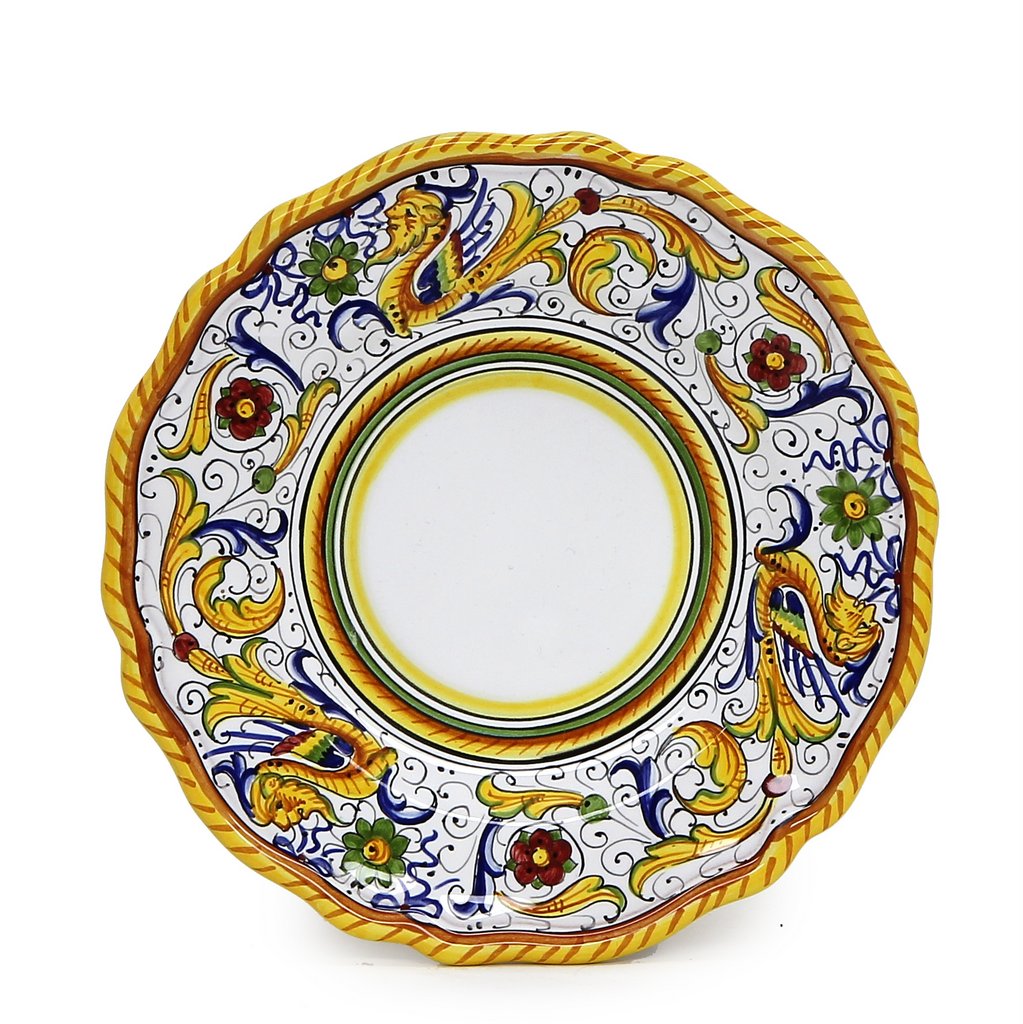 RAFFAELLESCO DELUXE: Salad Plate - White Center