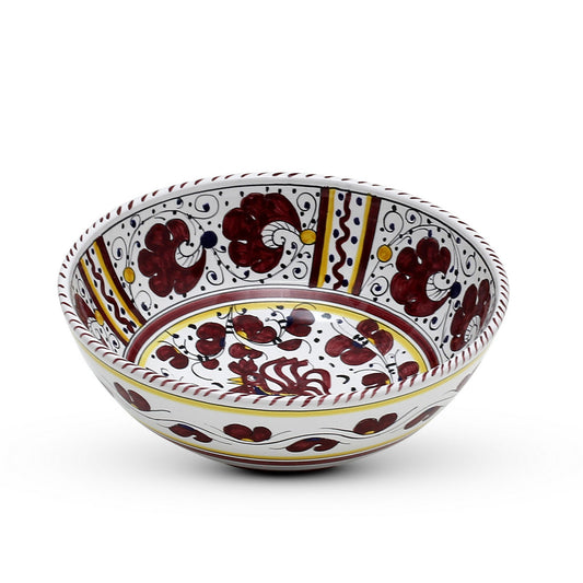 ORVIETO RED ROOSTER: Salad Bowl (Medium)