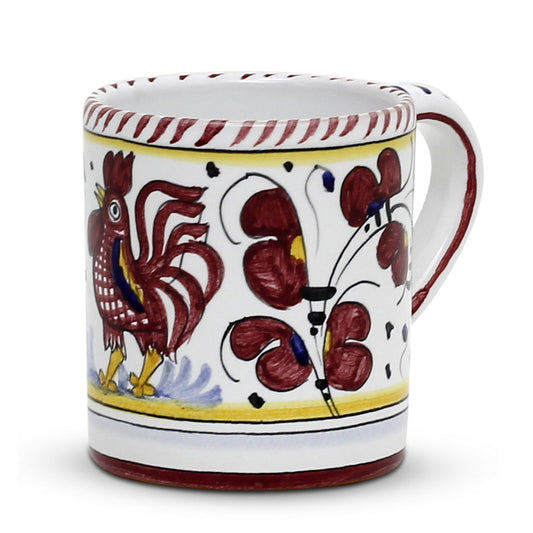 ORVIETO RED ROOSTER: Mug (10 Oz.)