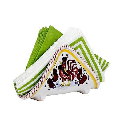 ORVIETO RED ROOSTER: Napkin Holder - Artistica.com
