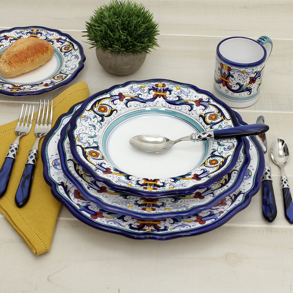 VECCHIA DERUTA: Dinner plate – DERUTA OF ITALY
