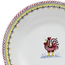 ORVIETO RED ROOSTER SIMPLE: Dinner Plate - DERUTA OF ITALY