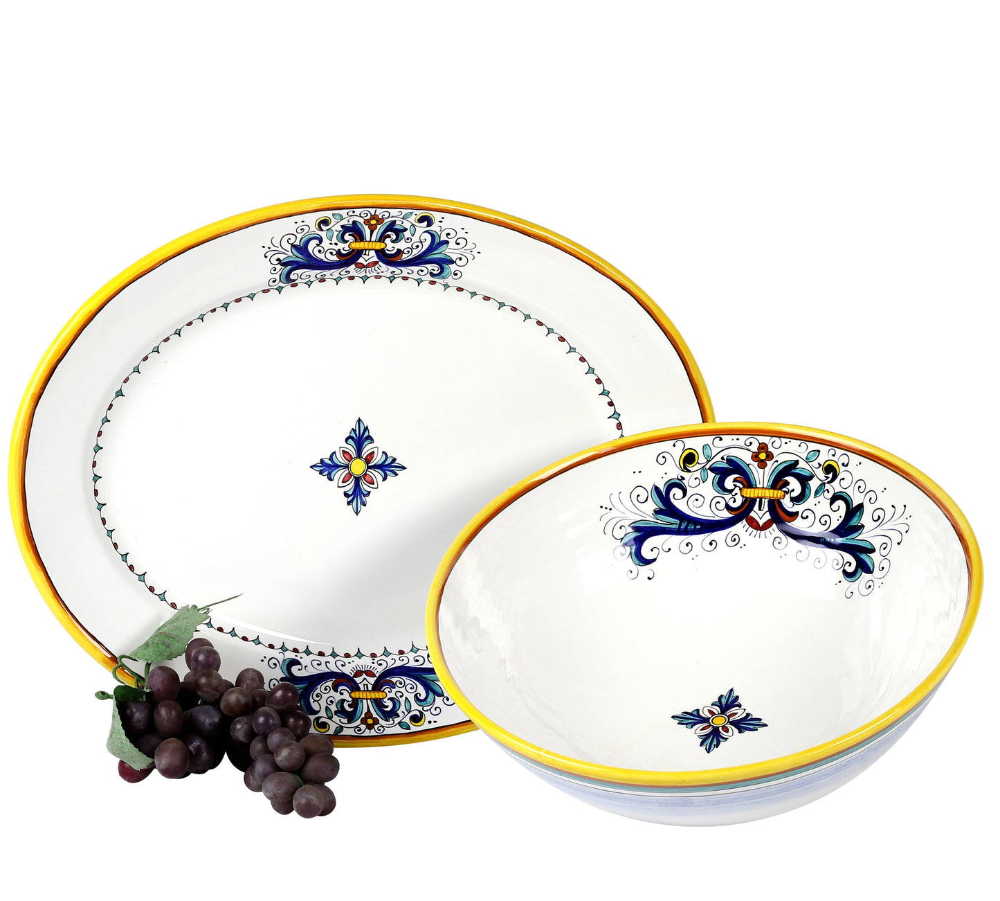 RICCO DERUTA LITE: Large Oval Platter - DERUTA OF ITALY