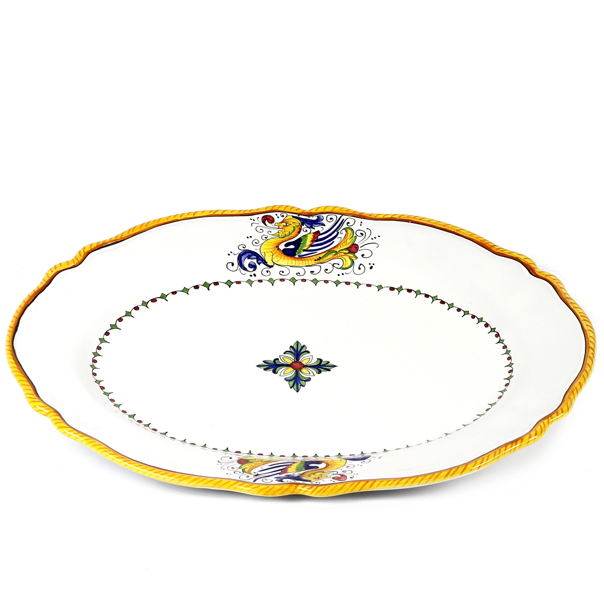 RAFFAELLESCO LITE: Serving Oval Platter - DERUTA OF ITALY